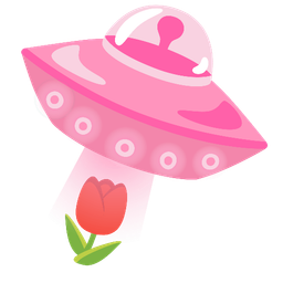 tulip and flying saucer