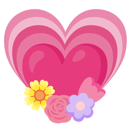 tulip and growing heart