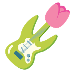 tulip and guitar