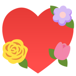 tulip and heart suit