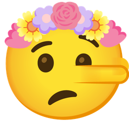 tulip and lying face