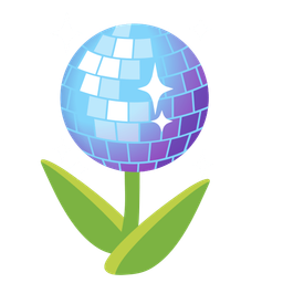 tulip and mirror ball