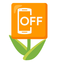 tulip and mobile phone off