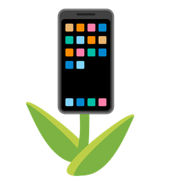 tulip and mobile phone