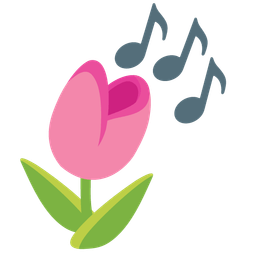 tulip and musical notes