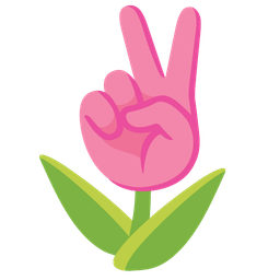 tulip and peace symbol
