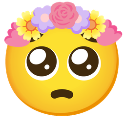 tulip and pleading face