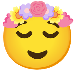 tulip and relieved face