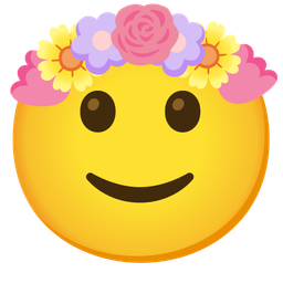 Tulip and Slightly smiling face