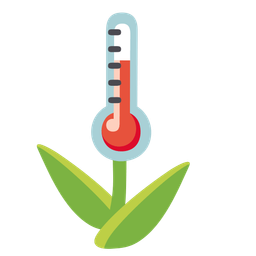 tulip and thermometer