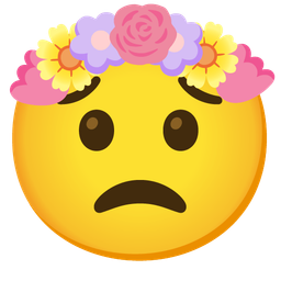 tulip and worried face