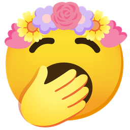 tulip and yawning face