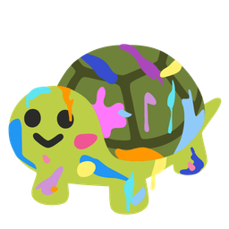 turtle and artist palette