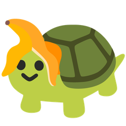 turtle and banana