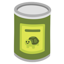 turtle and canned food