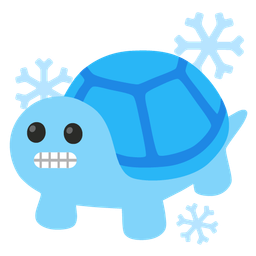 turtle and cold face
