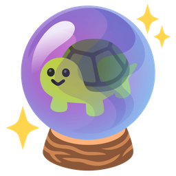 turtle and crystal ball