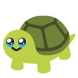 turtle and face holding back tears