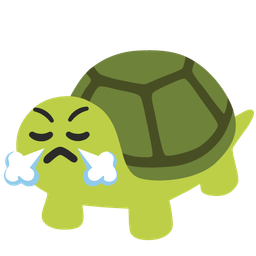 turtle and face with steam from nose