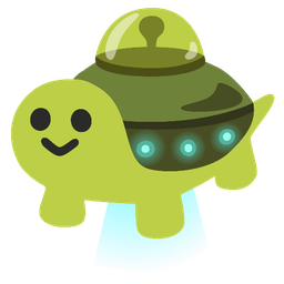 turtle and flying saucer