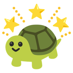 turtle and glowing star