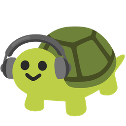 turtle and headphone