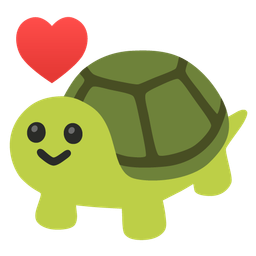turtle and heart suit