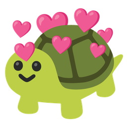 turtle and heart with arrow