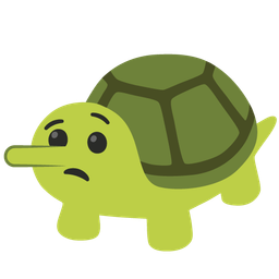 turtle and lying face