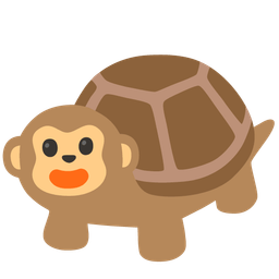 turtle and monkey face