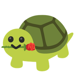 turtle and rose