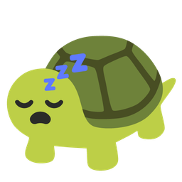 turtle and sleeping face