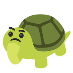 turtle and thinking face