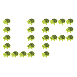 turtle and UP! button