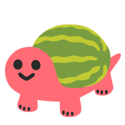 turtle and watermelon