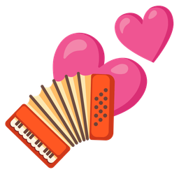 two hearts and accordion