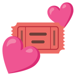 two hearts and admission tickets