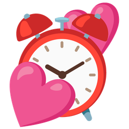 two hearts and alarm clock