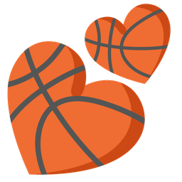 two hearts and basketball