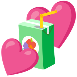 two hearts and beverage box
