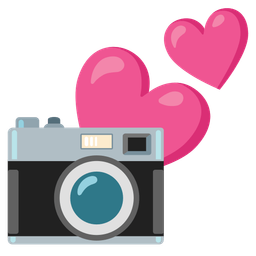 two hearts and camera