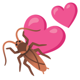 two hearts and cockroach