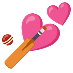 Two hearts and Cricket game