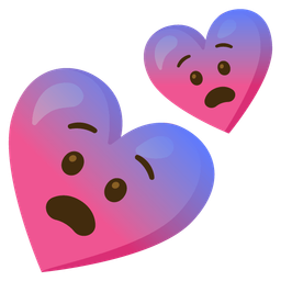 Two hearts and Fearful face