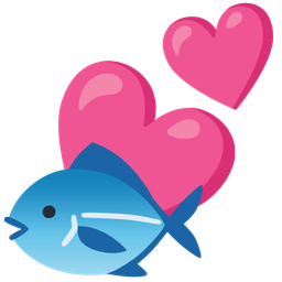 two hearts and fish