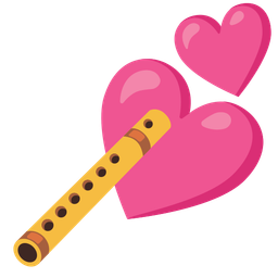 two hearts and flute