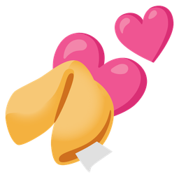 two hearts and fortune cookie