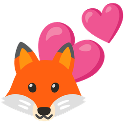 two hearts and fox