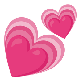 two hearts and growing heart