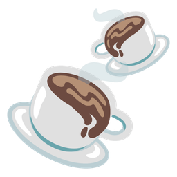 two hearts and hot beverage